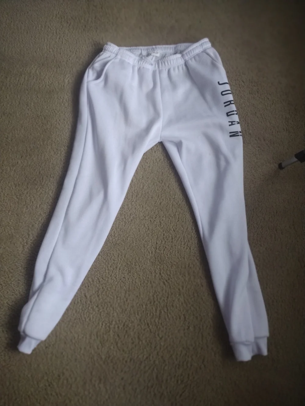 Jordan Men’s White Jogger Pants 2xl $8